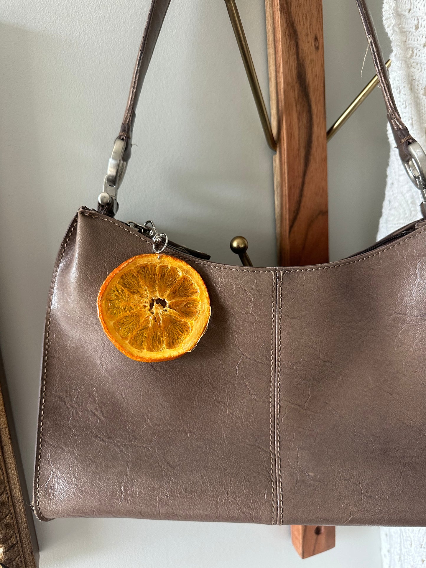 Orange Bag Charm